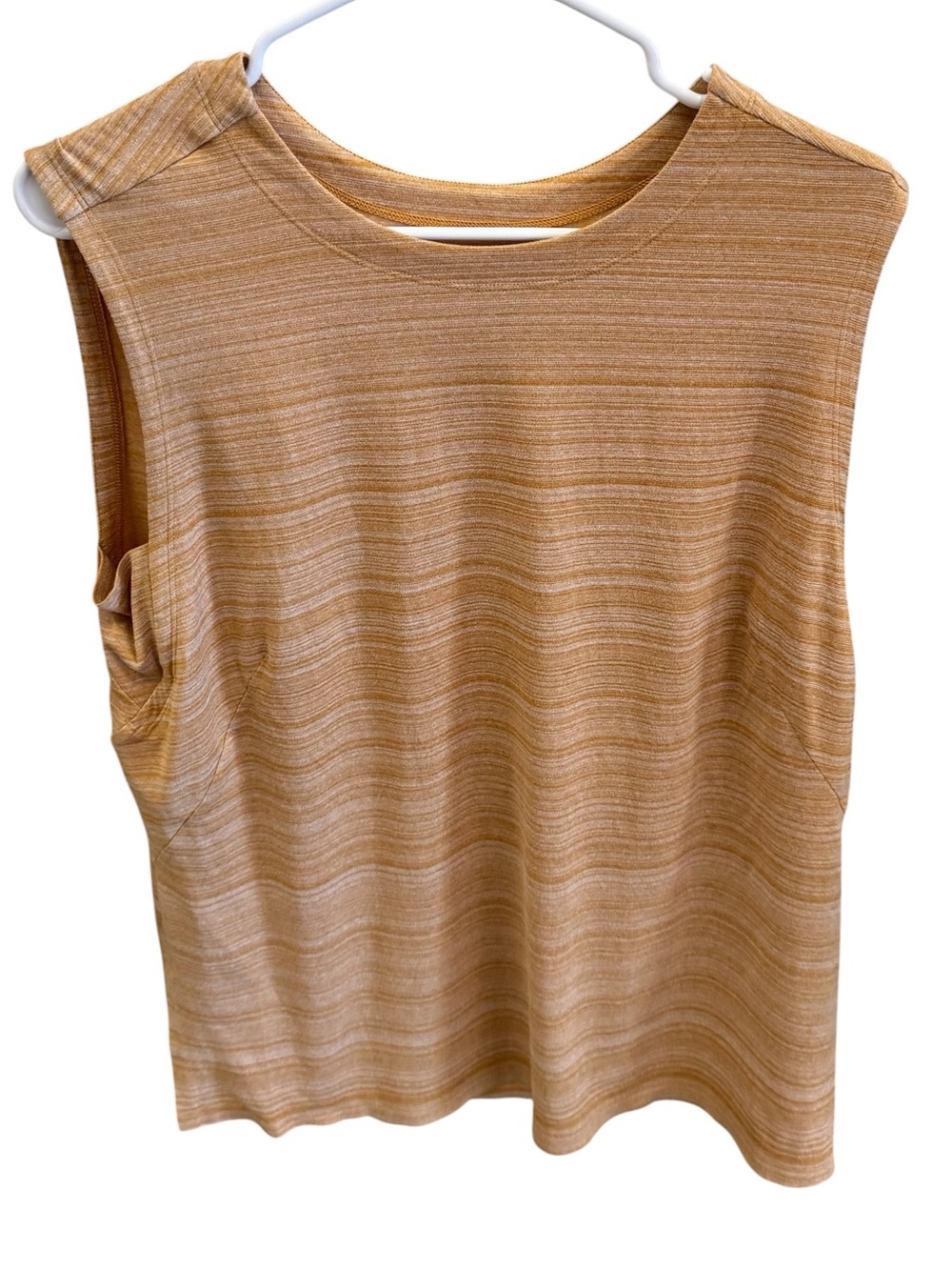 Duluth Trading Co High End Women’s L Active Wear Muscle Shirt Top in Mustard